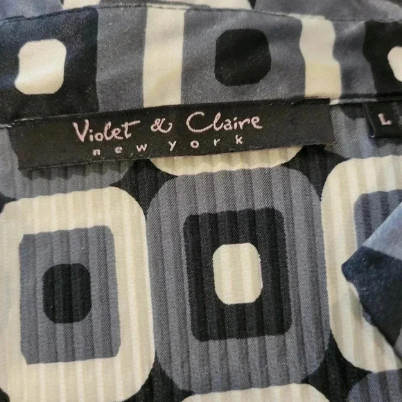 Violet  & Claire New York Rouched Stretchy Overblouse L - Picture 4 of 11